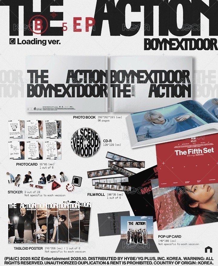 the action白版