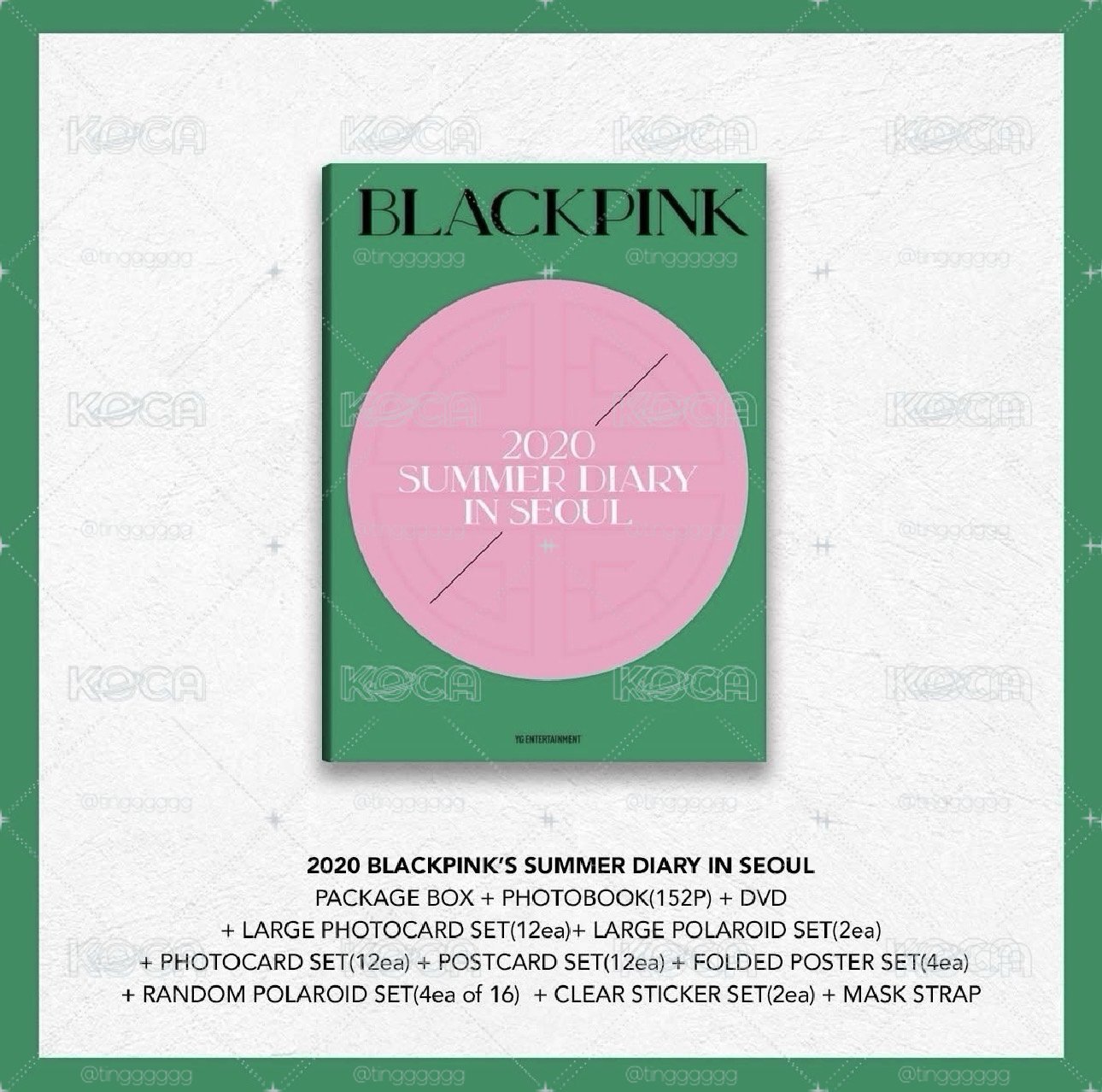 BLACKPINK 2020夏日日記 DVD 