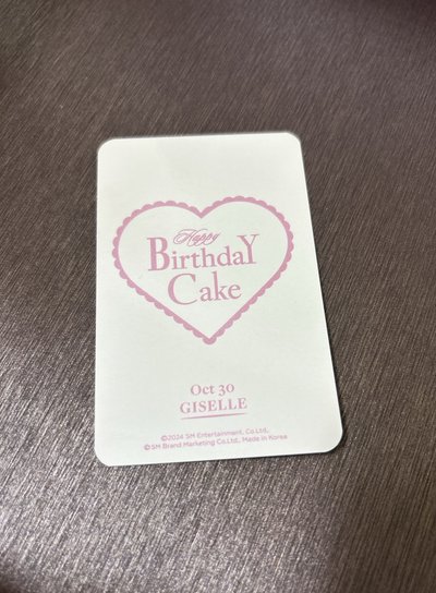 aespa 吉 2024 生日卡 吉 拿花 吉 內永枝利 Giselle 