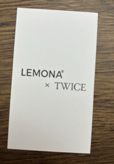 TWICE X LEMONA 代言卡-MINA💚