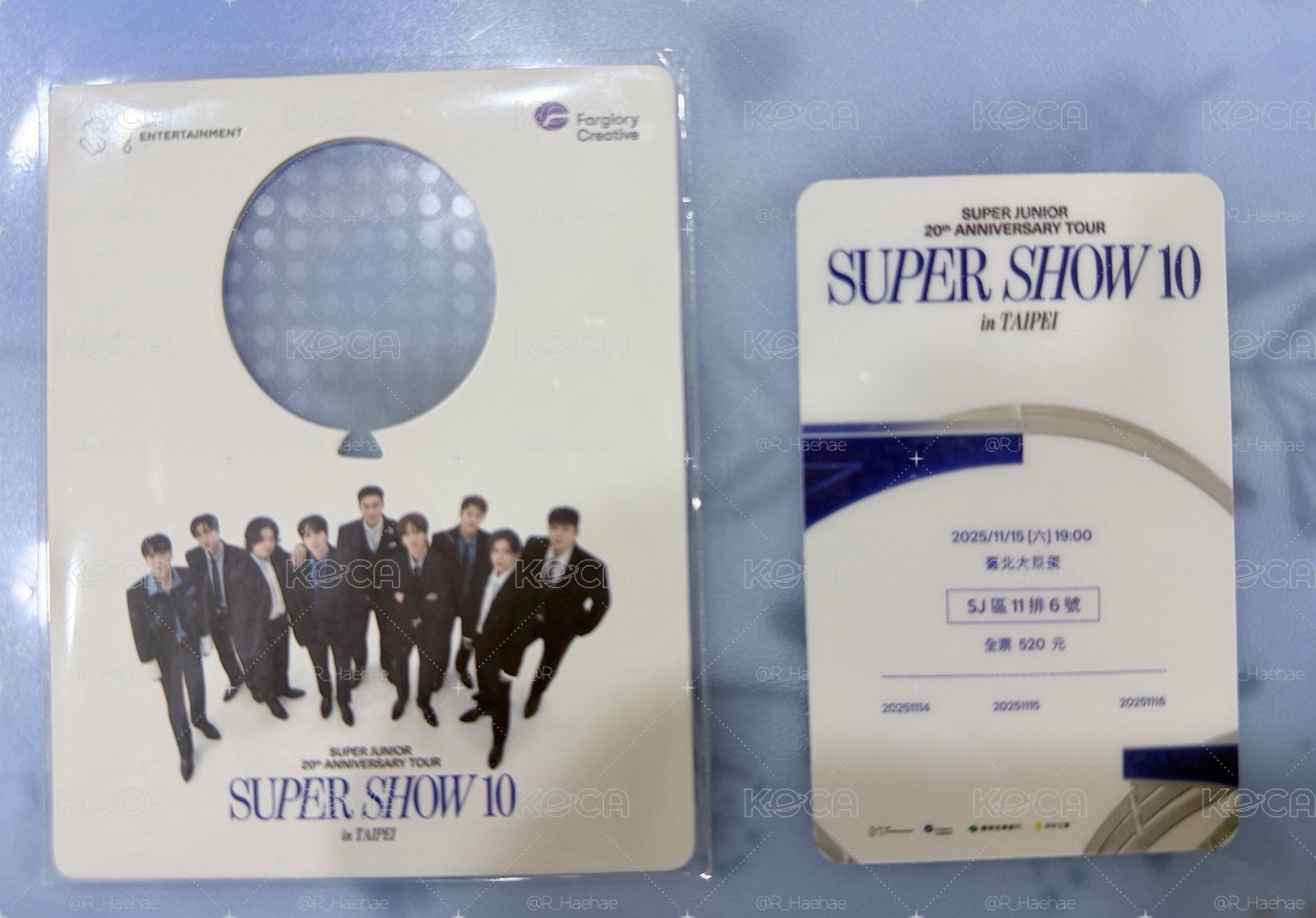 SS10大巨蛋入場卡11/15