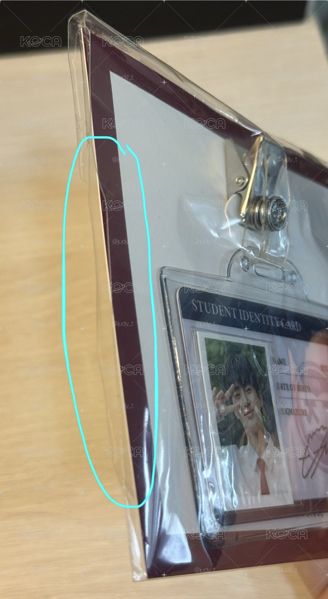 背著善宰跑 快閃店 善宰學生證
