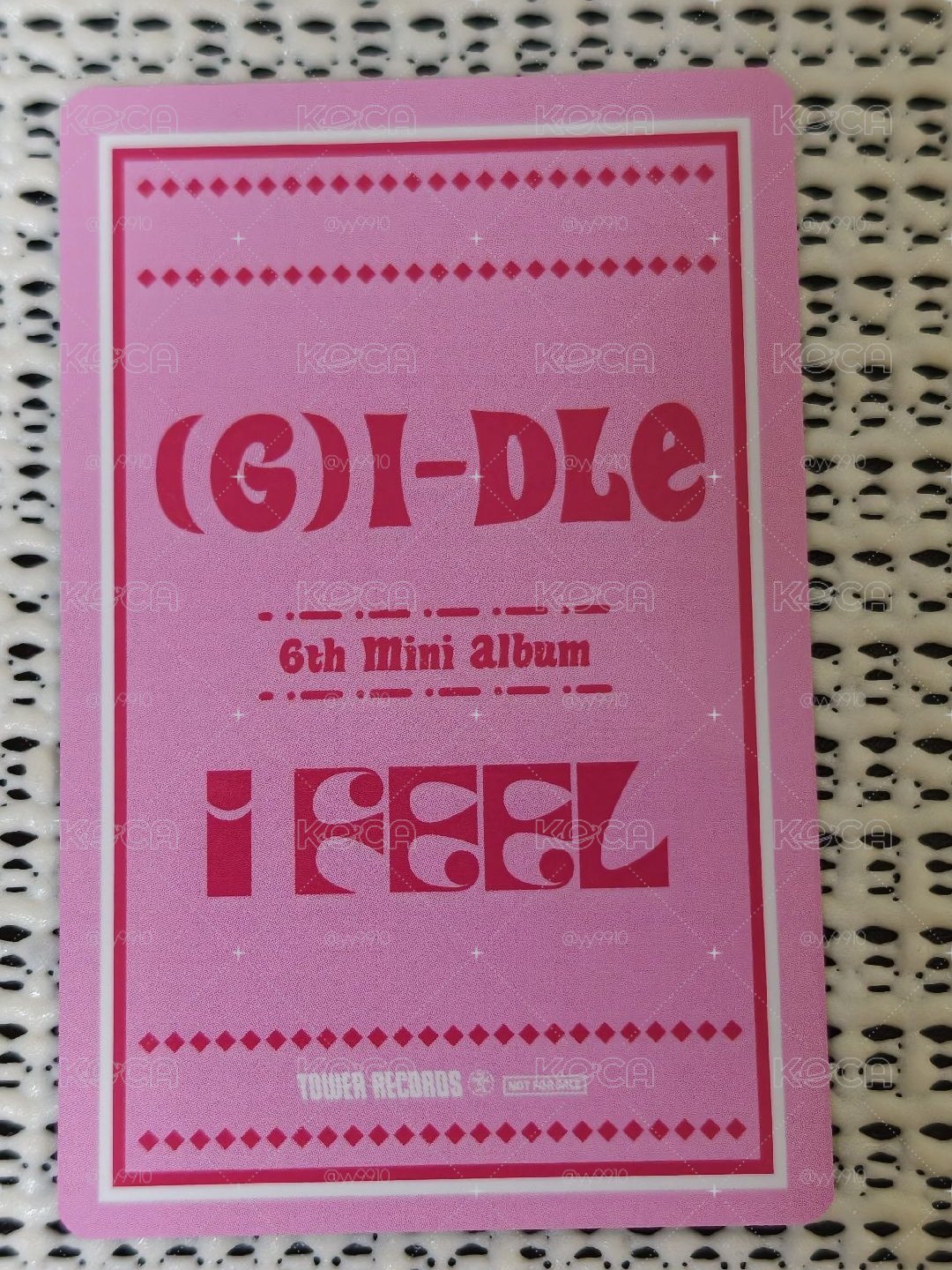 I feel 塔店  麵 特典卡 