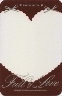 BABYMONSTER 2週年紀念周邊 yg線下 透卡 相框 任務卡 