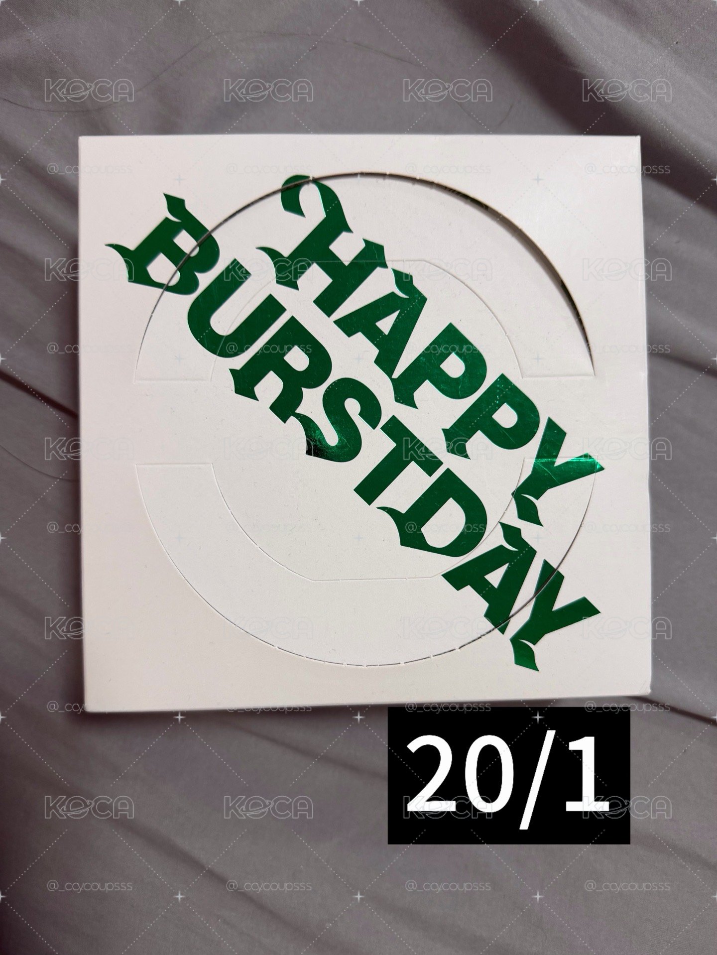 🍥SEVENTEEN 正規五輯 HAPPY BURSTDAY 白版空專