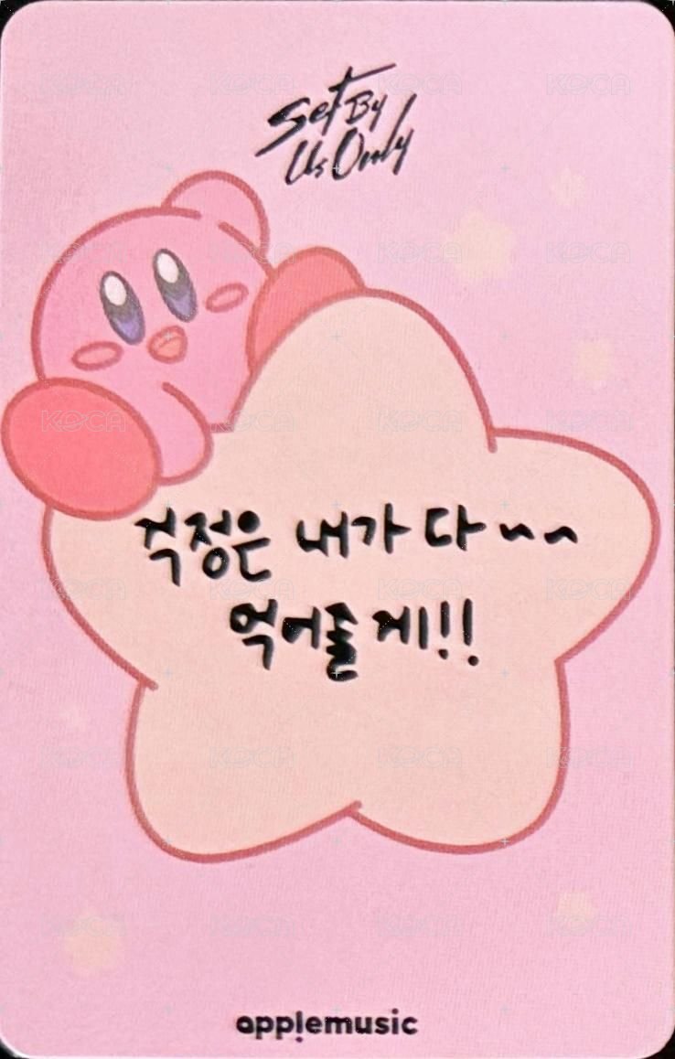 SET BY US ONLY am 1.0線下 簽售卡  星之卡比 ver. 背面