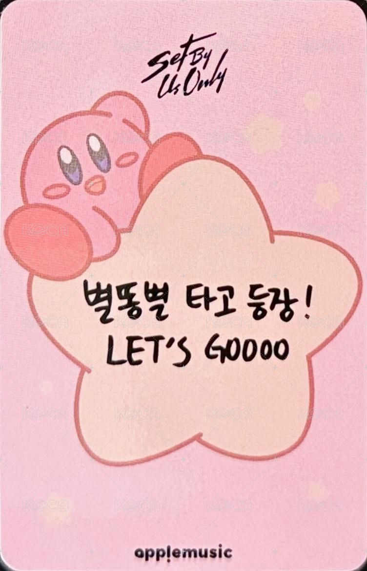 SET BY US ONLY am 1.0線下 簽售卡 星之卡比 ver. 背面