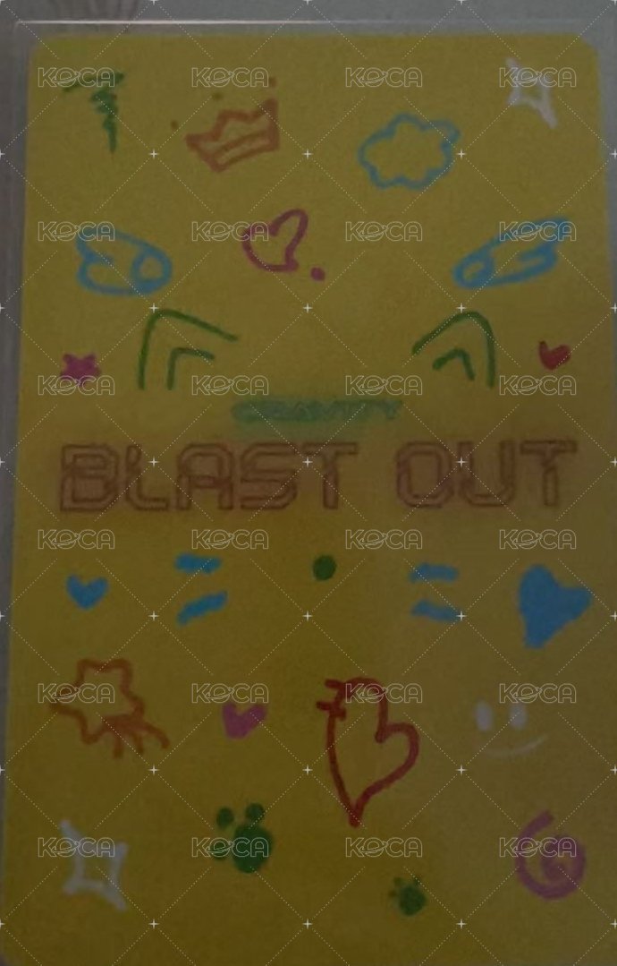 塔店  BLAST OUT 塔店 抽選卡 抽選卡 塔店抽選卡 背面
