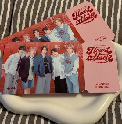 TXT HEART ATTACK VR 貼紙、票卡