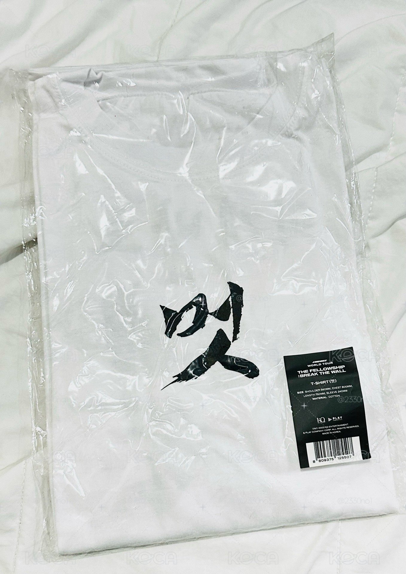 ATEEZ THE FELLOWSHIP BREAK THE WALL  T-SHIRT  멋 t恤  全新