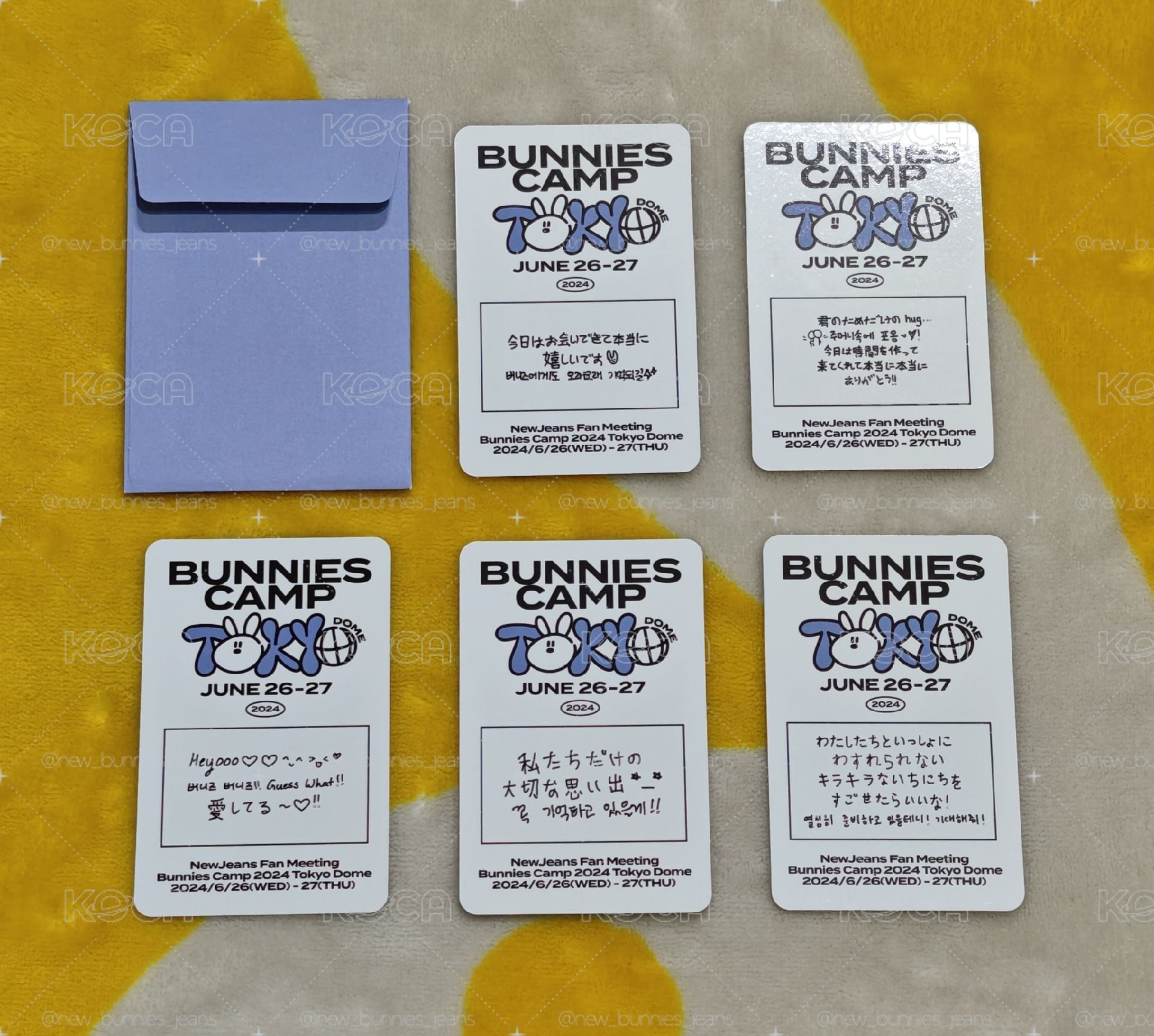 【Minji玟池】NewJeans 2024 東京巨蛋場 P席限定成員小卡(拆售)