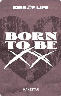 Born to be XX ms 2.0 幸運卡 拇指愛心ver. 背面