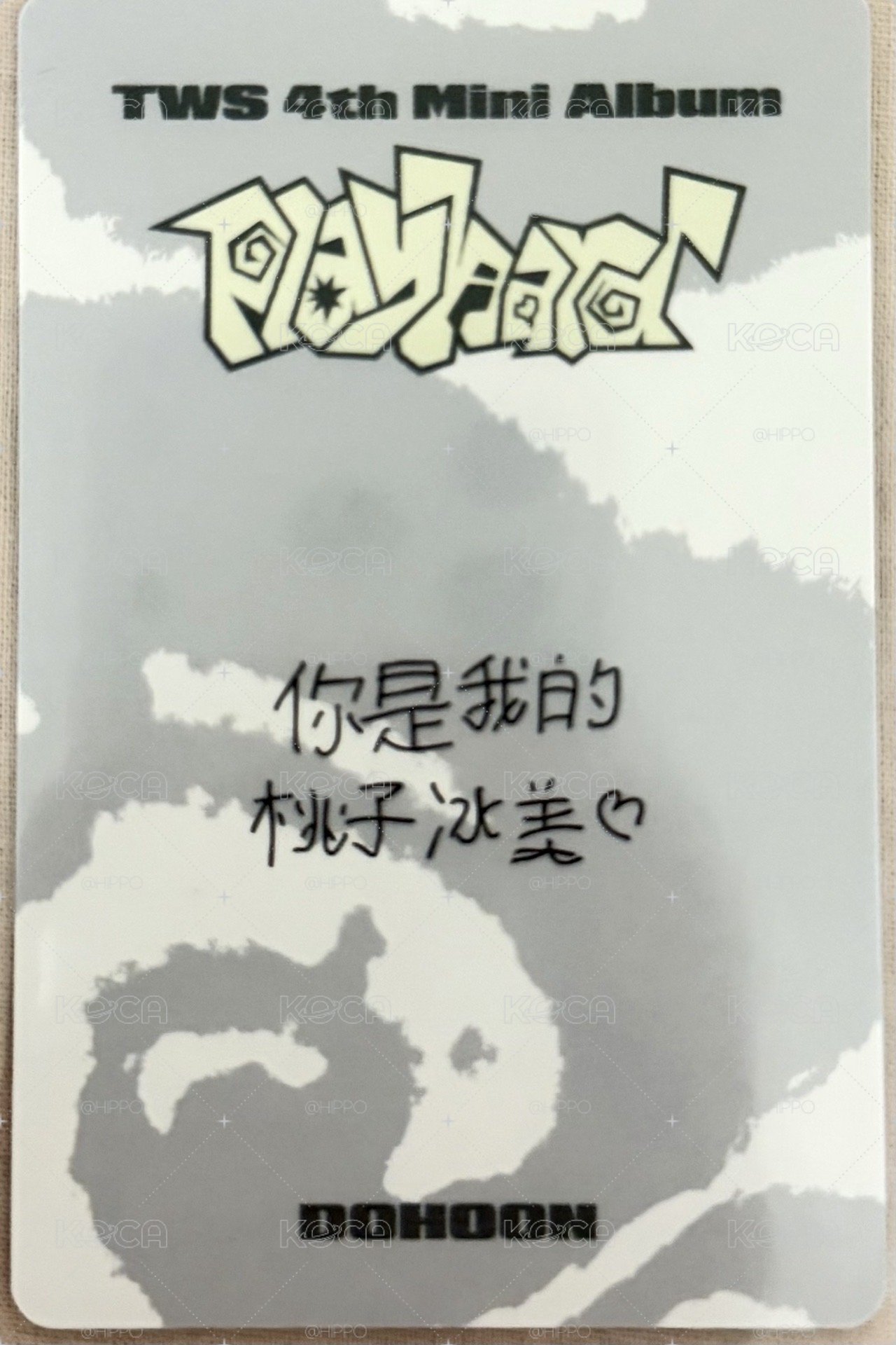 迷四 yzy 1.0 特典卡 中文卡背