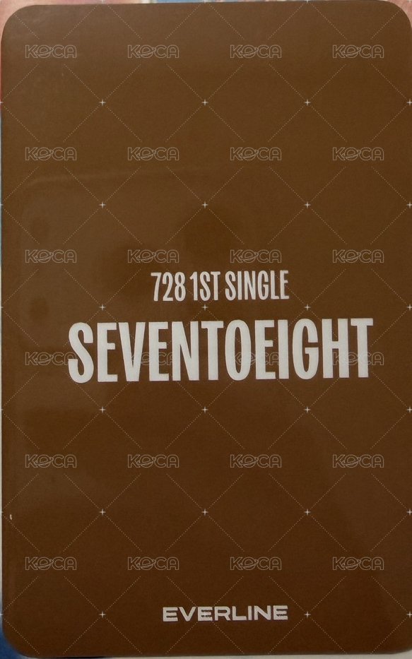SEVENTOEIGHT 1st single el 面對面5.0 簽售卡 熊耳 背面