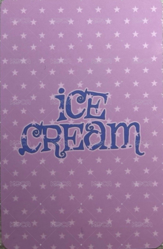 Ice Cream 快閃店 滿額卡  背面