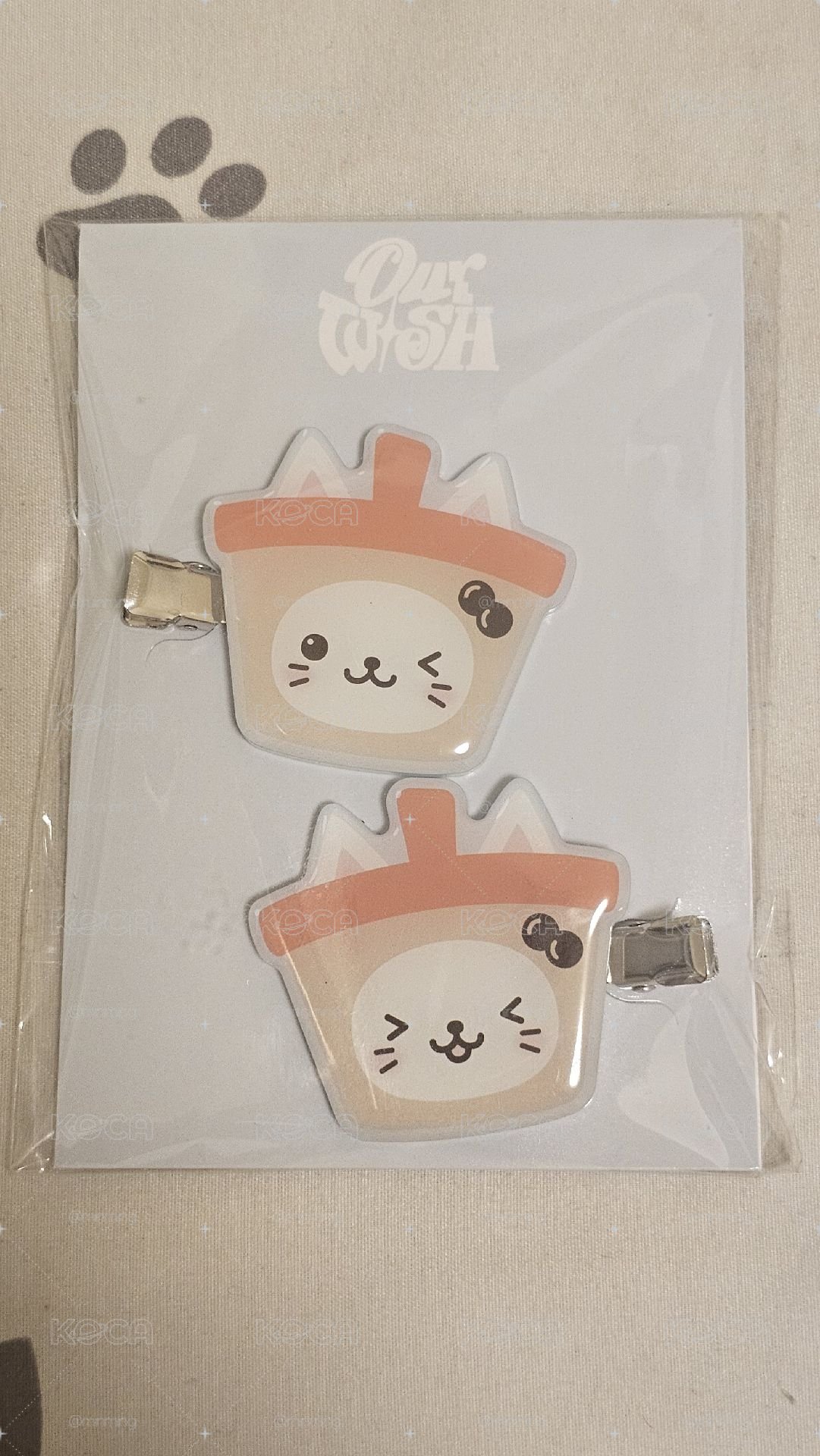 奶茶貓髮夾