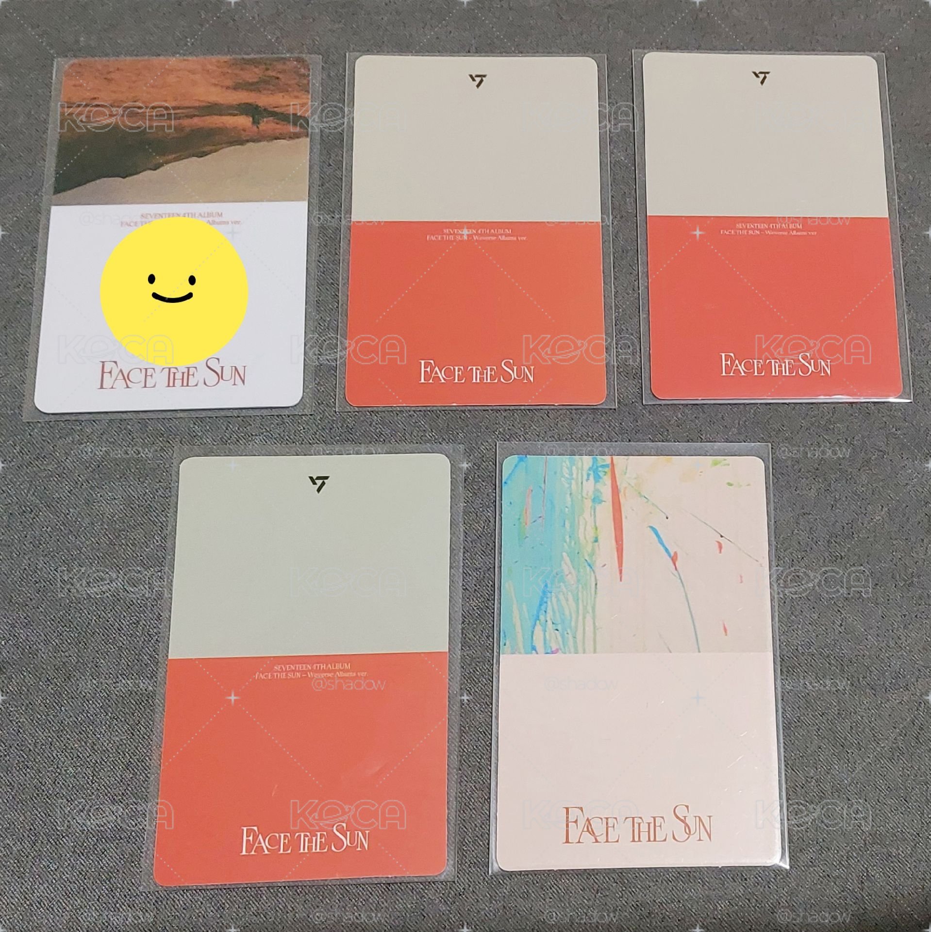 勝寛🍊 SEUNGKWAN 正四 FACE THE SUN 電子專 克拉盤 專卡