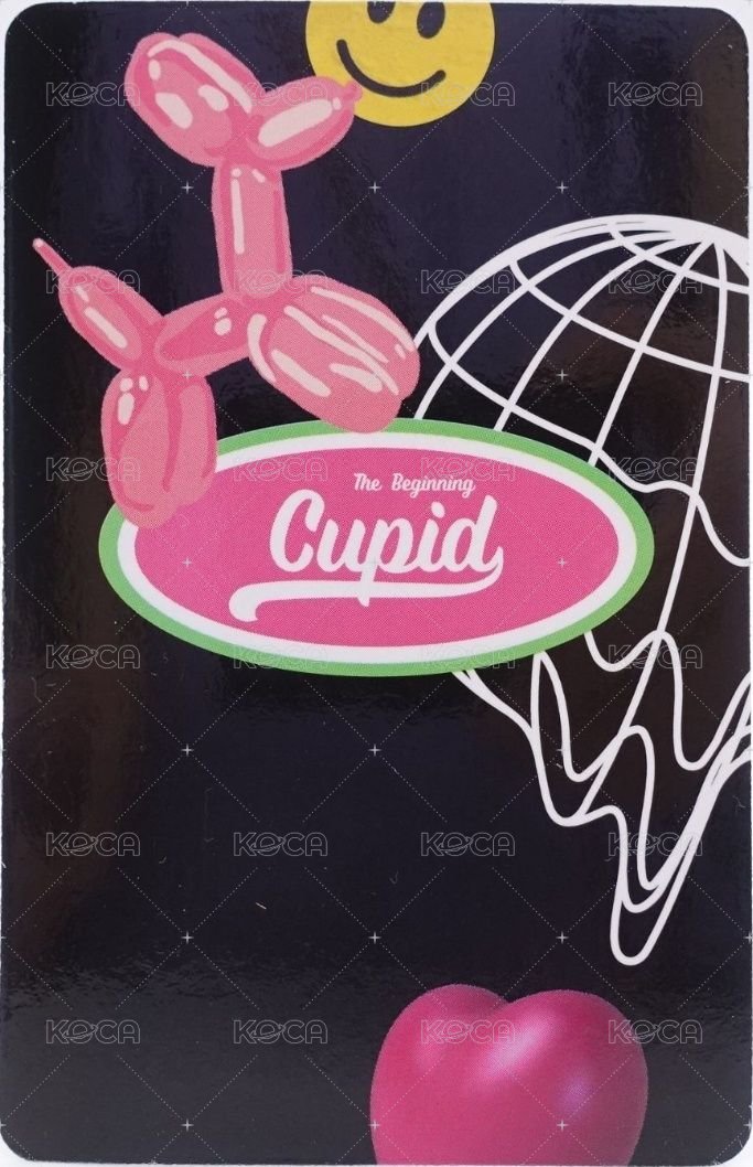 The Beginning: Cupid Black Ver. 專輯卡 紫貓帽T 背面