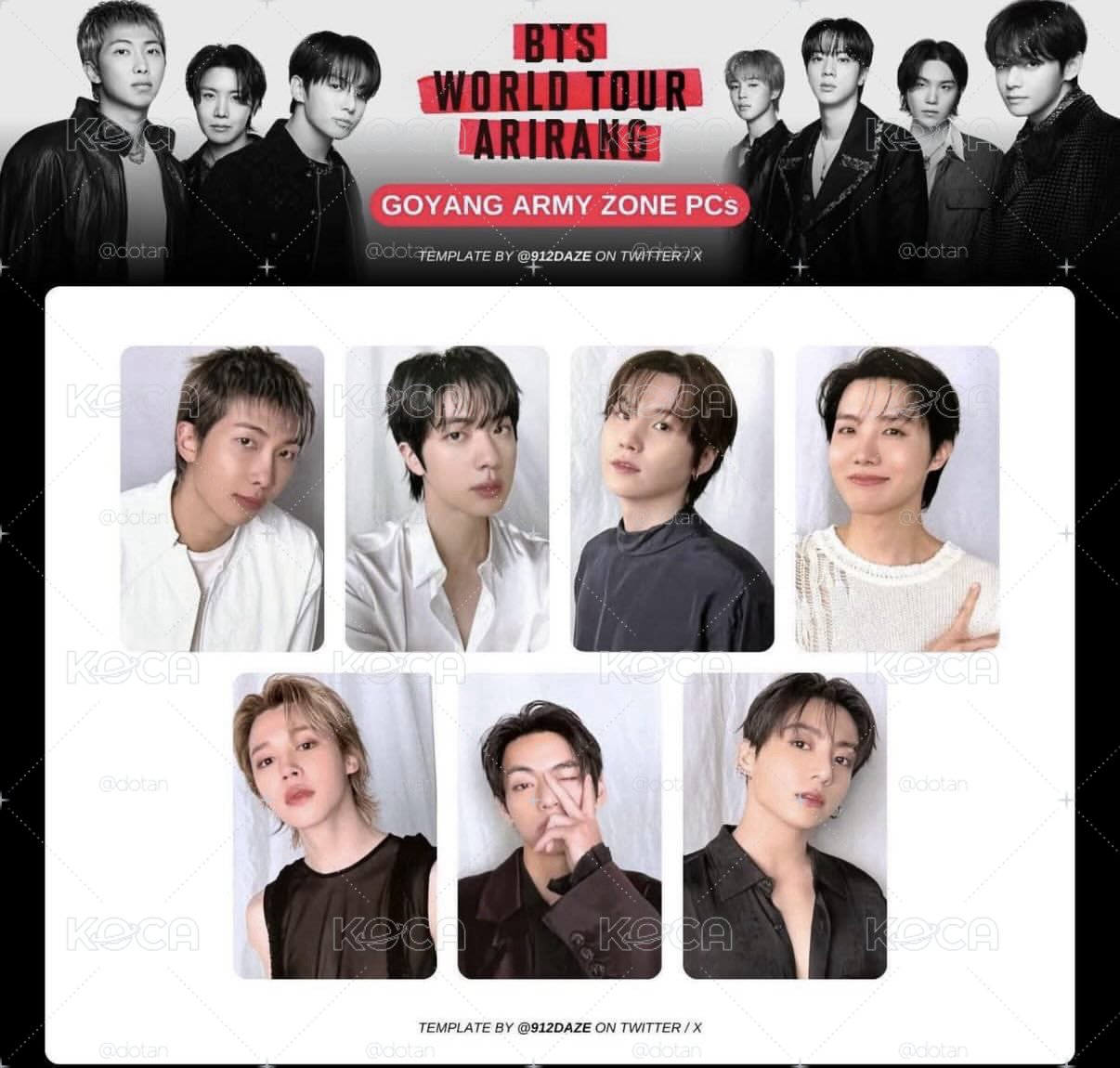 BTS世巡粽卡一套