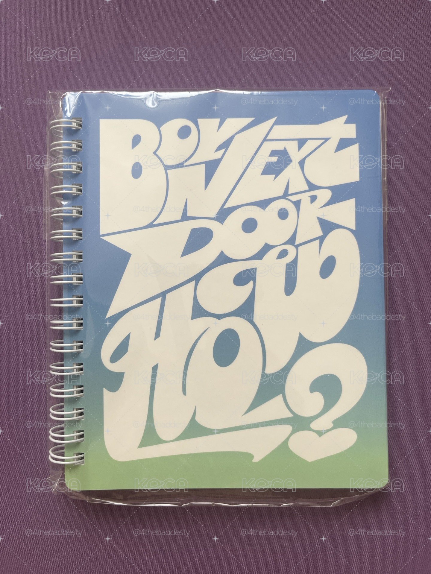 Boynextdoor 門童 波捏豆 Spring Note HOW? earth ver. 筆記本