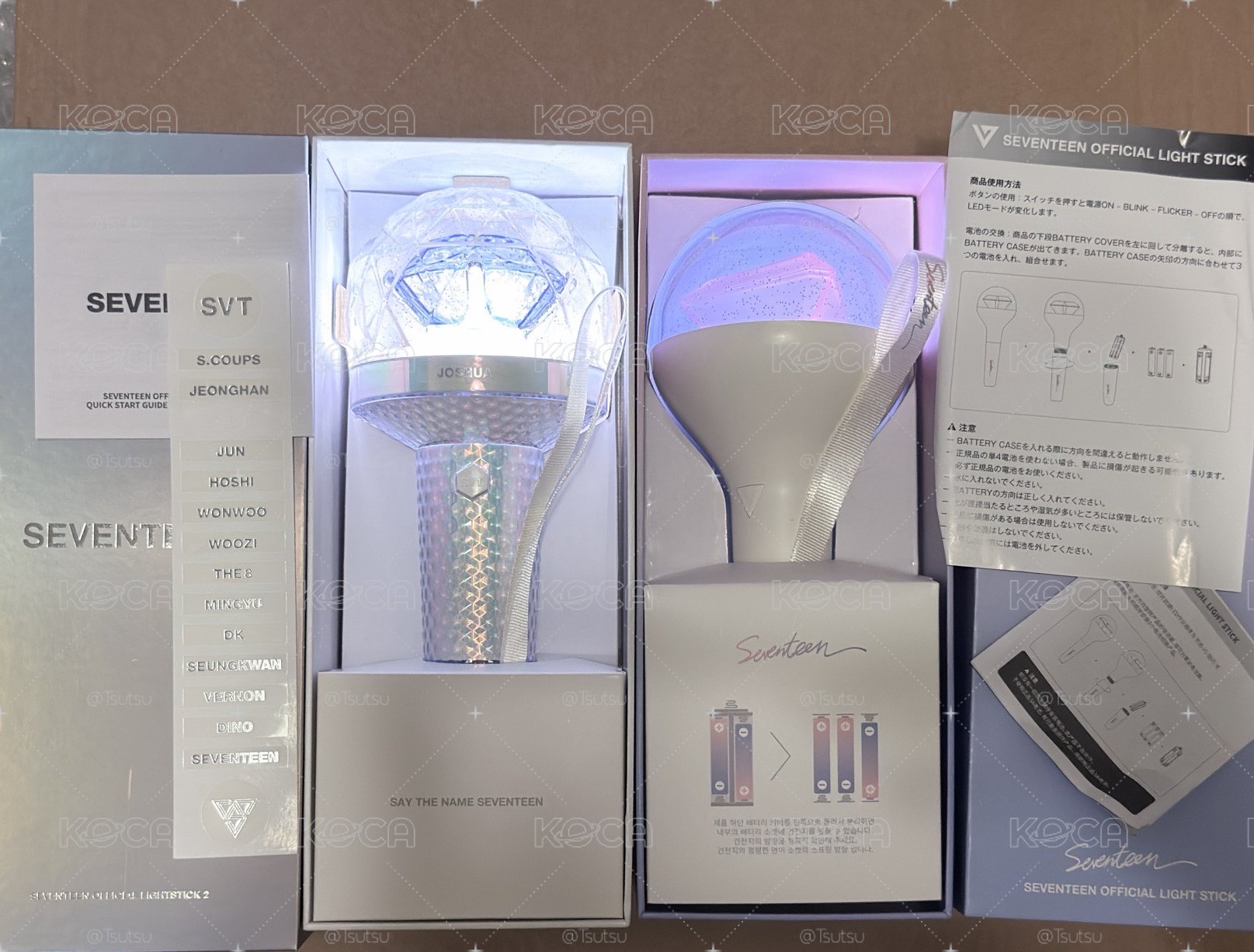 （現貨 可當日寄出）seventeen 一代+二代克拉棒 手燈