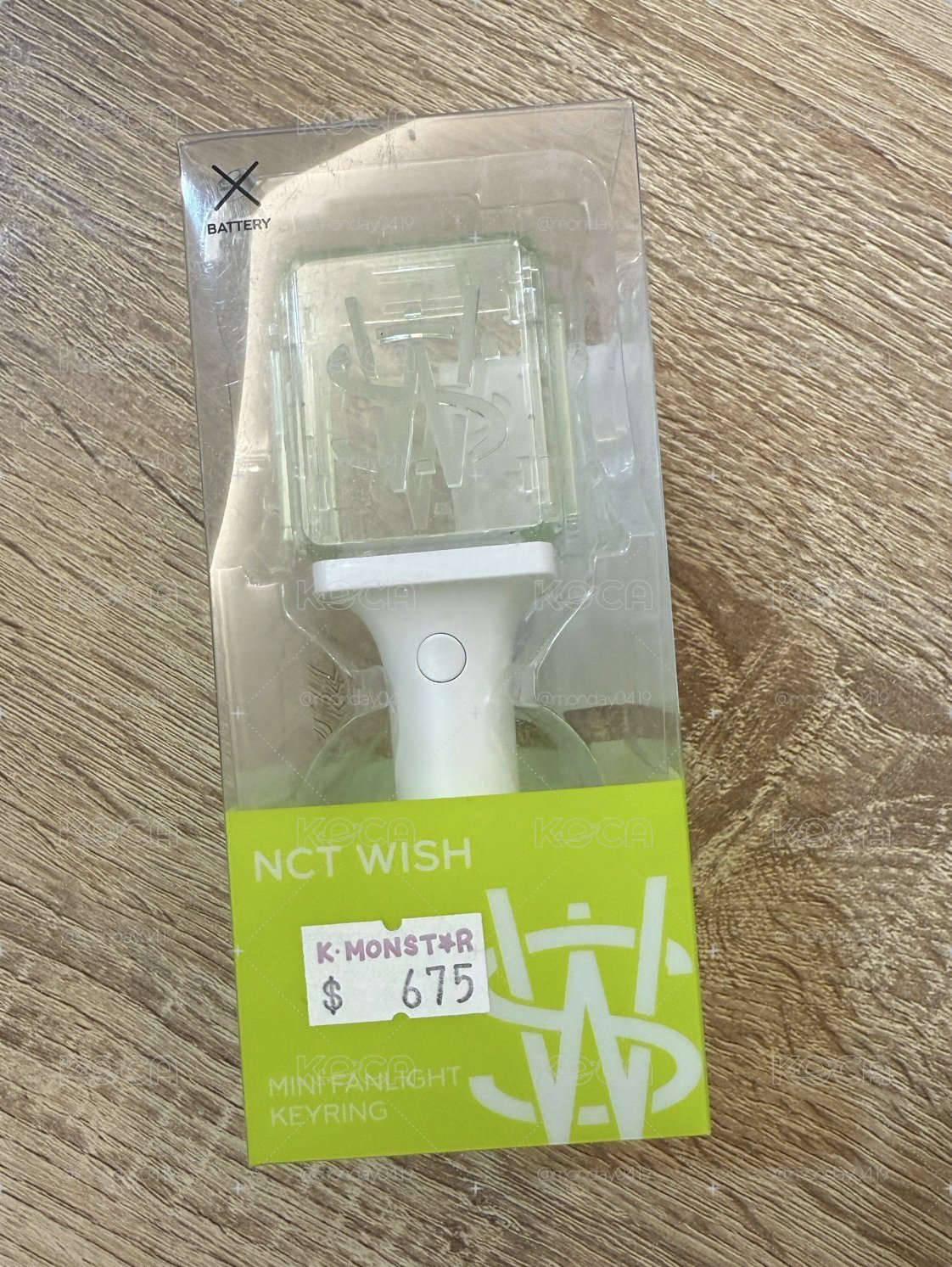 NCT WISH小手燈