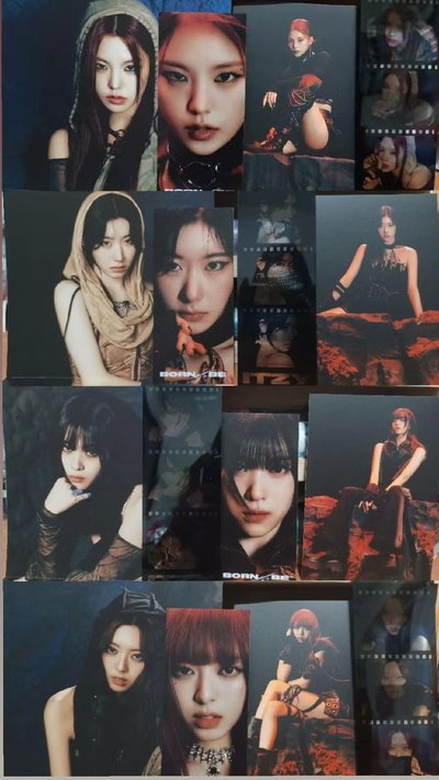 ITZY BORN TO BE UNTOUCHABLE 配置 折疊海報 明信片 MOOD FILM EYES小卡  一套