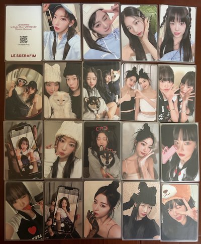 LE SSERAFIM UNFORGIVEN 專輯卡 電子專