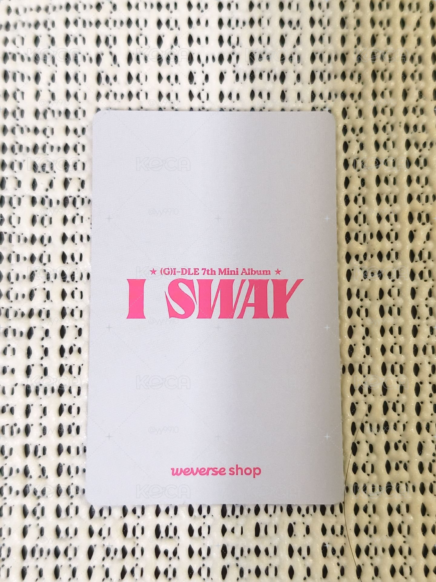 I SWAY wvs  娟 特典卡 預售 ver.B