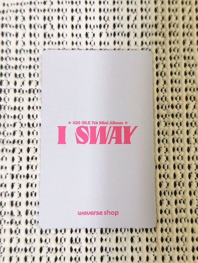 I SWAY wvs  娟 特典卡 預售 ver.B