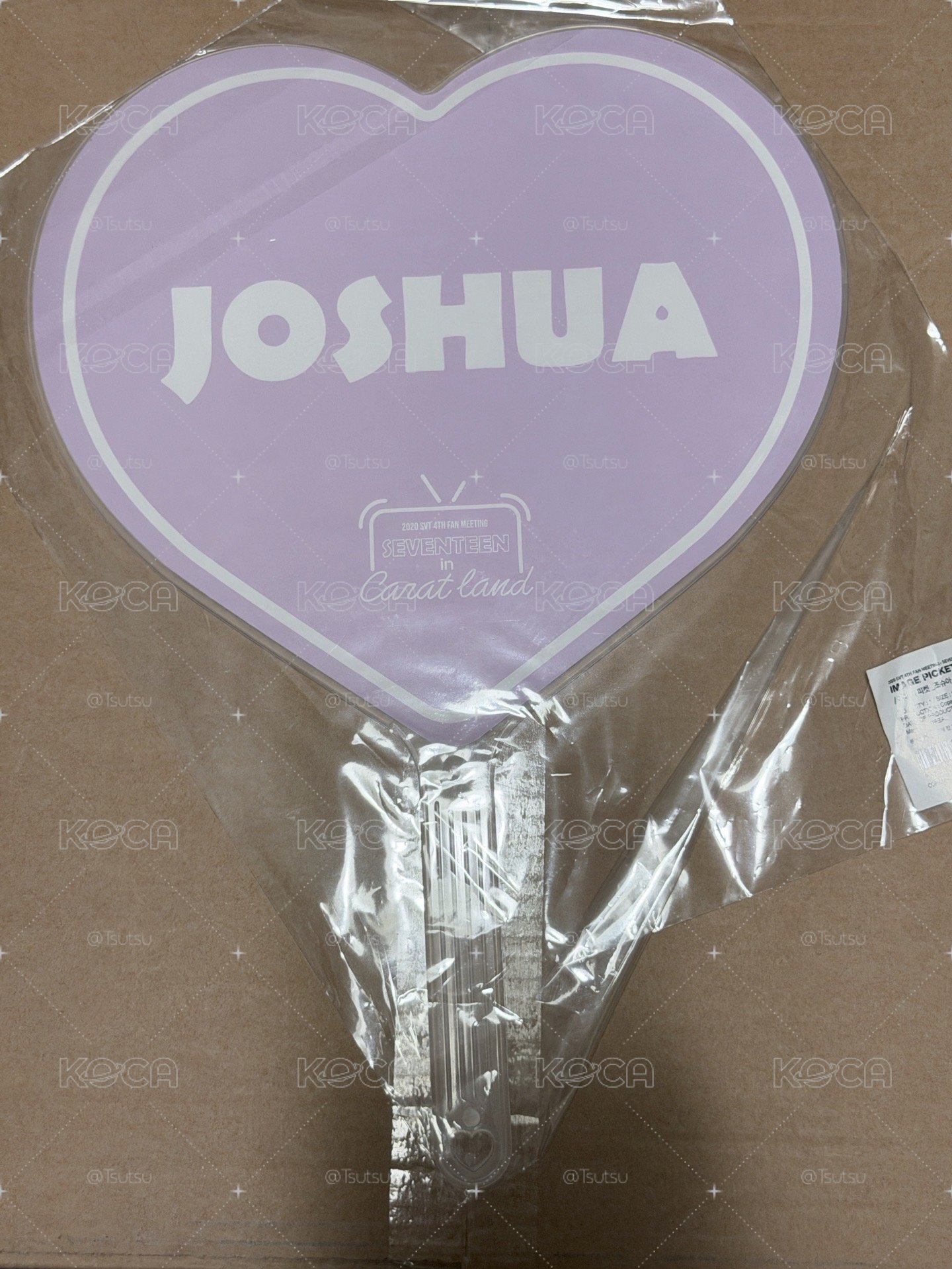 （現貨 紙箱寄出 可當日寄出）seventeen Joshua 洪知秀 愛心扇 大扇 扇子