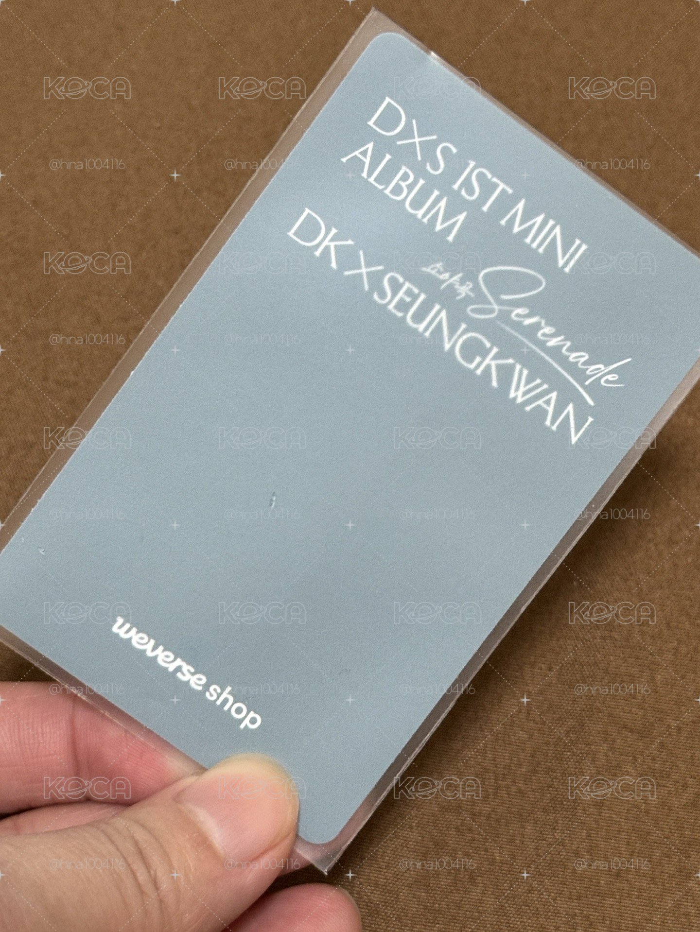 DxS serenade 소야곡 wvs特典