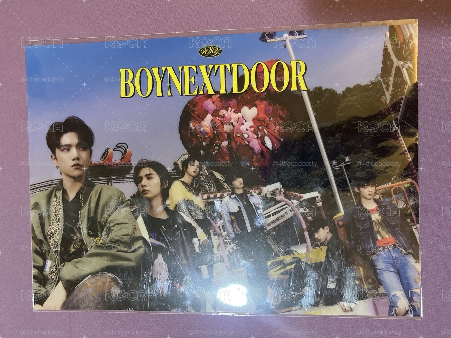 Boynextdoor 門童 波捏豆 日咖 特典 A4 透明 海報