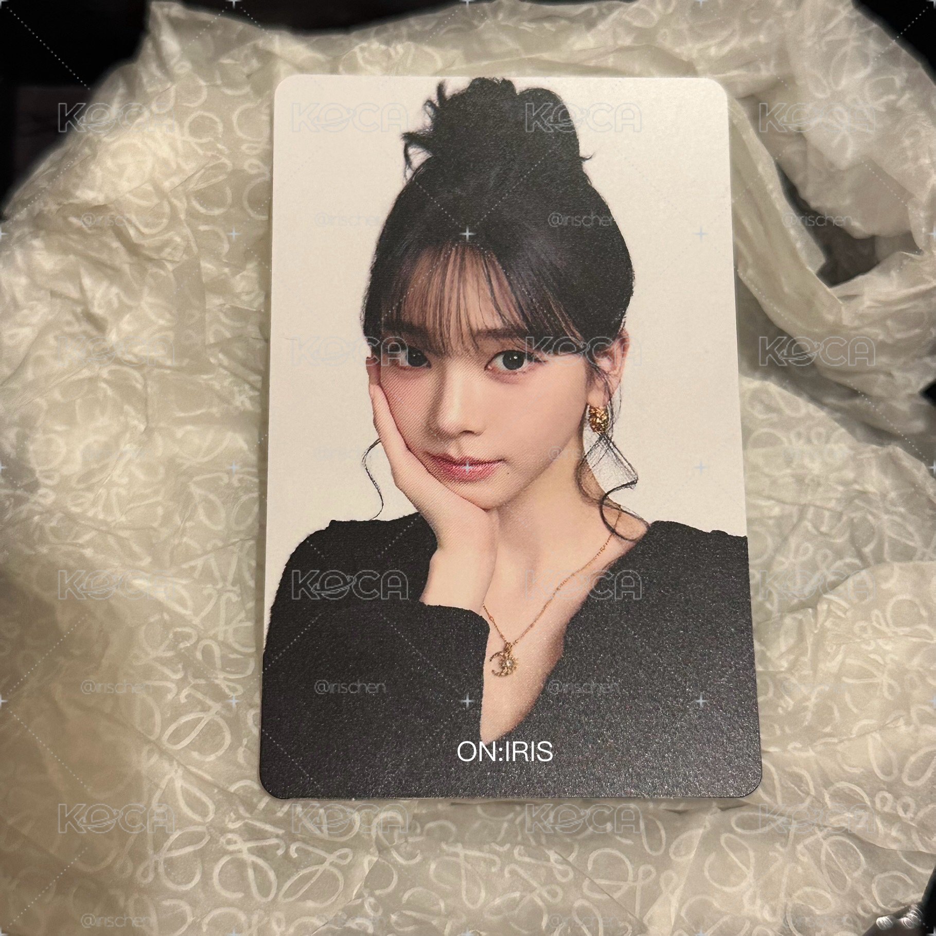 aespa 隨機卡 Karina 托臉