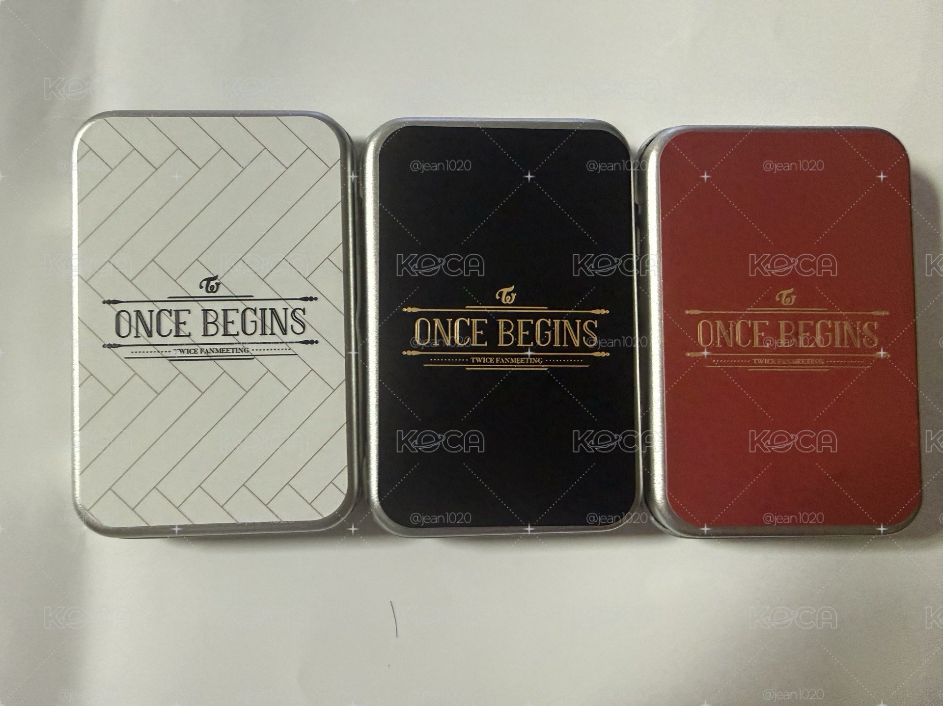 TWICE Once Begins Fanmeeting 鐵盒小卡組