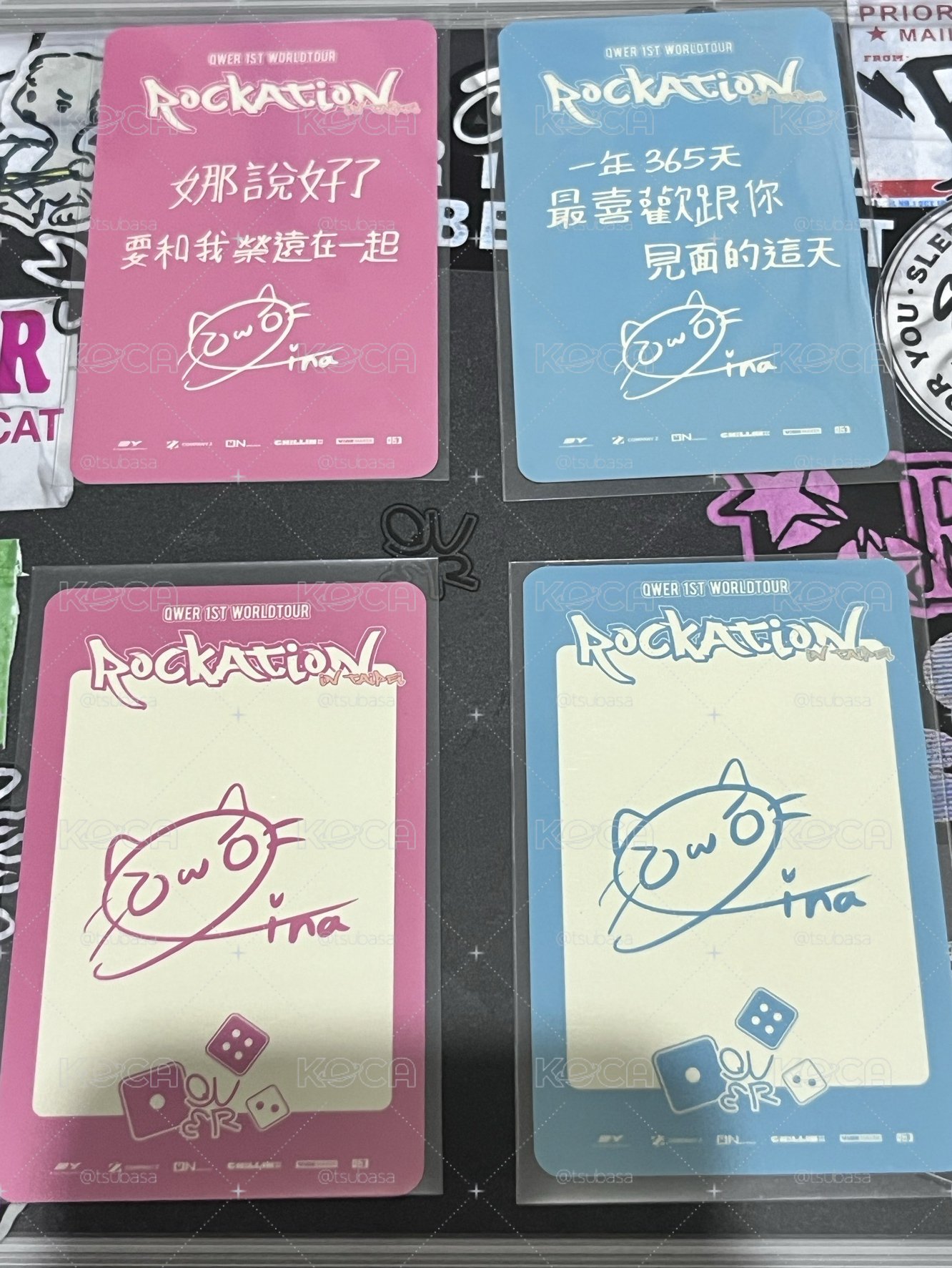 QWER 台北2/14、2/15入場卡、VIP卡
