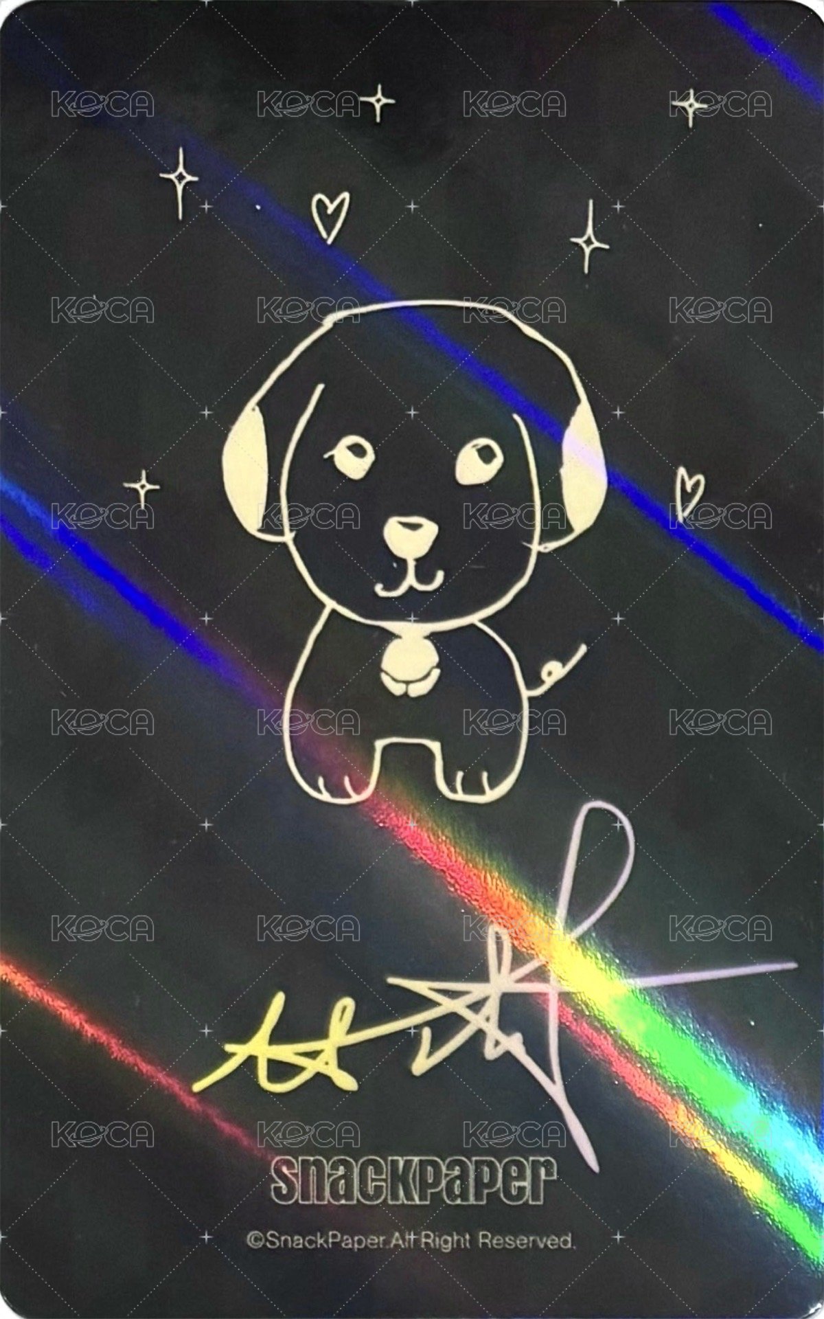 掰掰黑巧 B套餐 代言卡 隱藏閃卡 背面