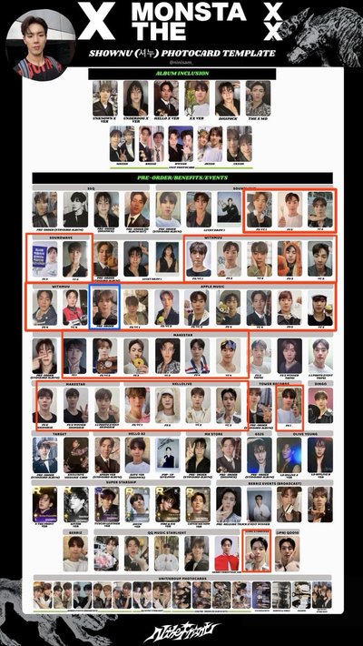 shownu 簽售卡 小盤 