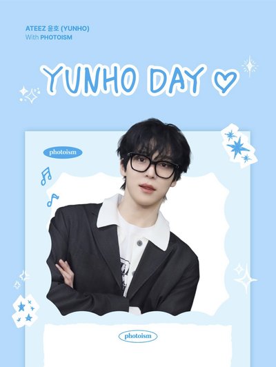 在台現貨 Ateez yunho 丁潤浩 生日派貼 人生四格