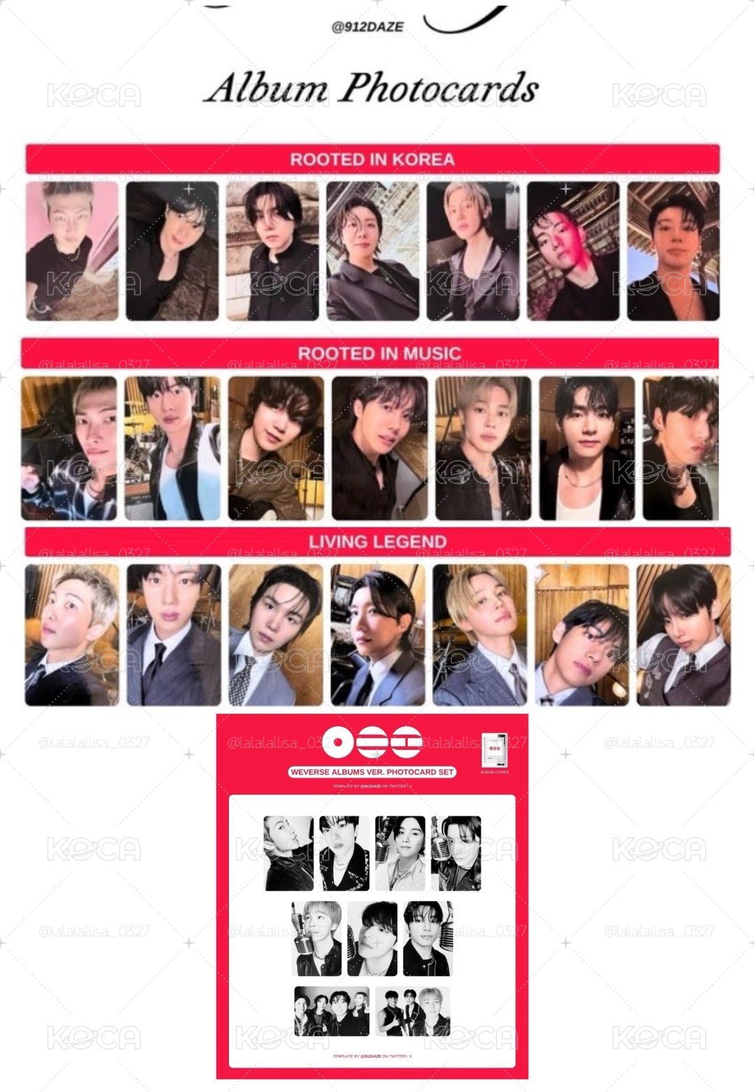 BTS專輯卡set💜