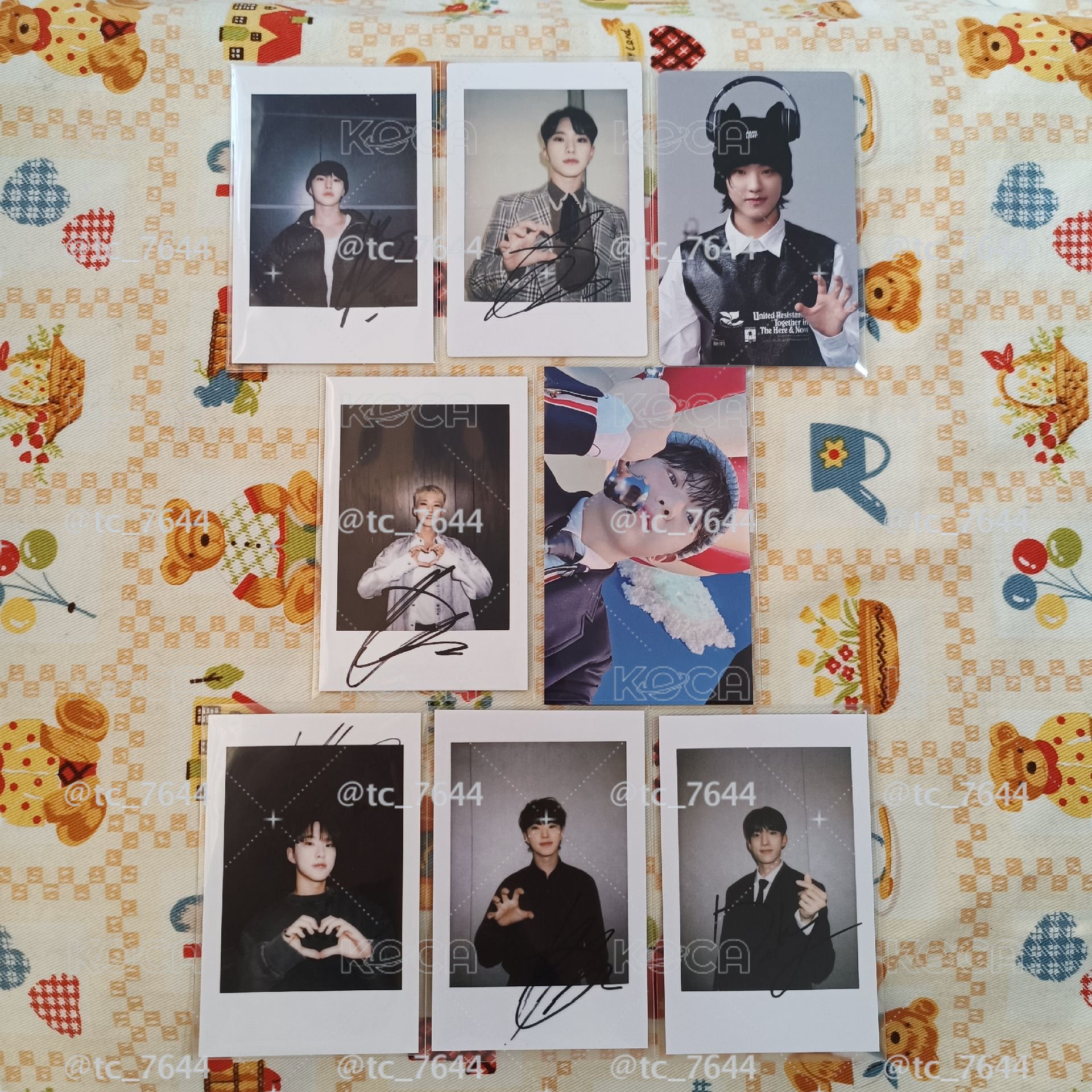 Seventeen 17 Hoshi權順榮 DK李碩珉 yzy 一直娛復刻拍立得 小盤出 耳機榮 虎爪榮 比心榮