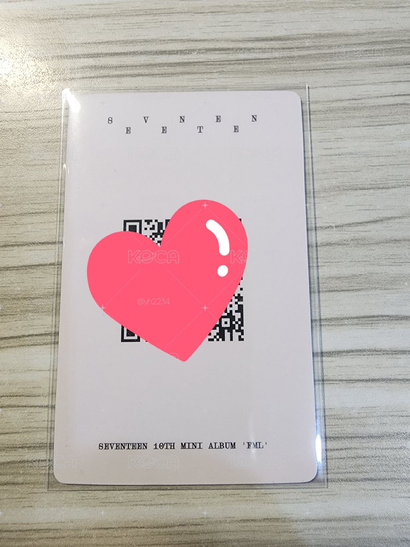 Mini10 一直娛 語音簽售卡 粉髮燦
