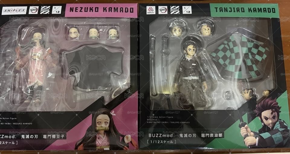 Aniplex Buzzmod 竈門炭治郎&彌豆子 可動