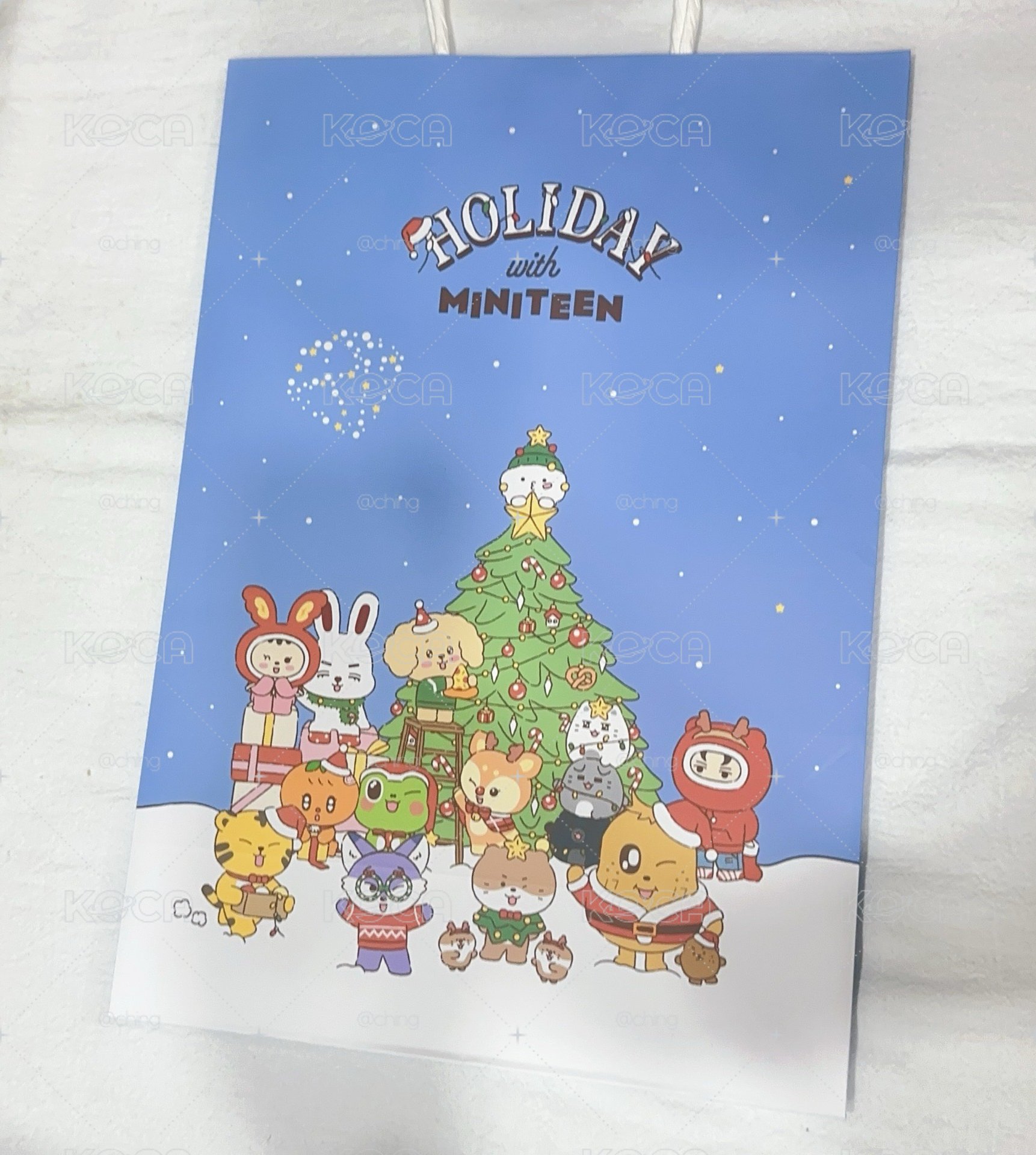 miniteen 聖誕紙袋（藍）
