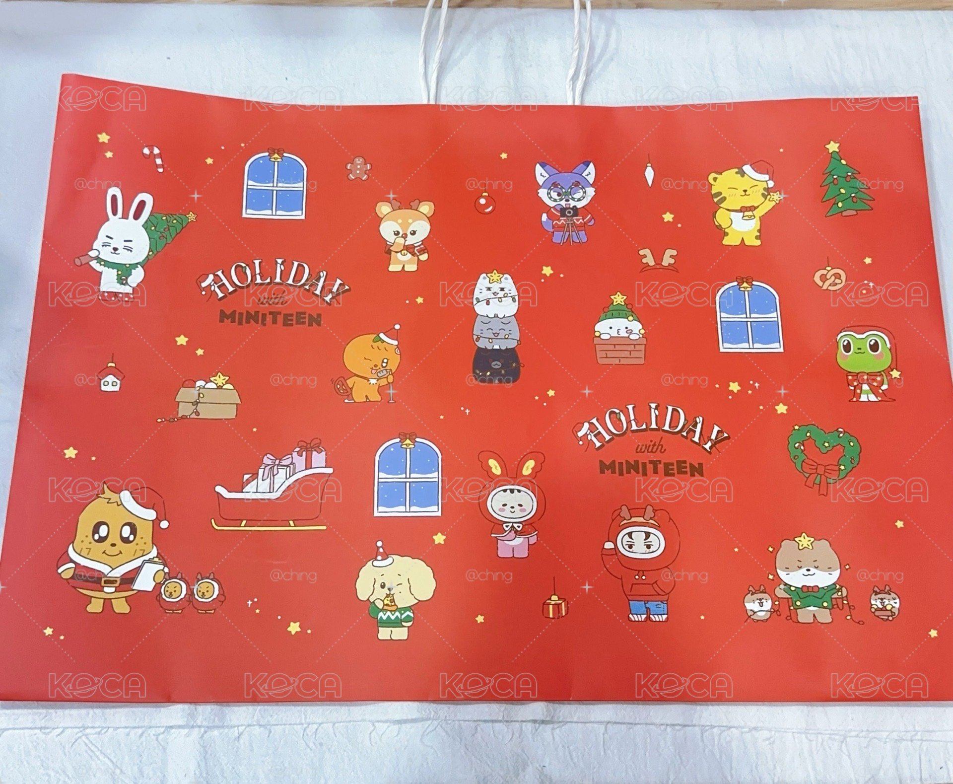 miniteen 聖誕紙袋（紅）