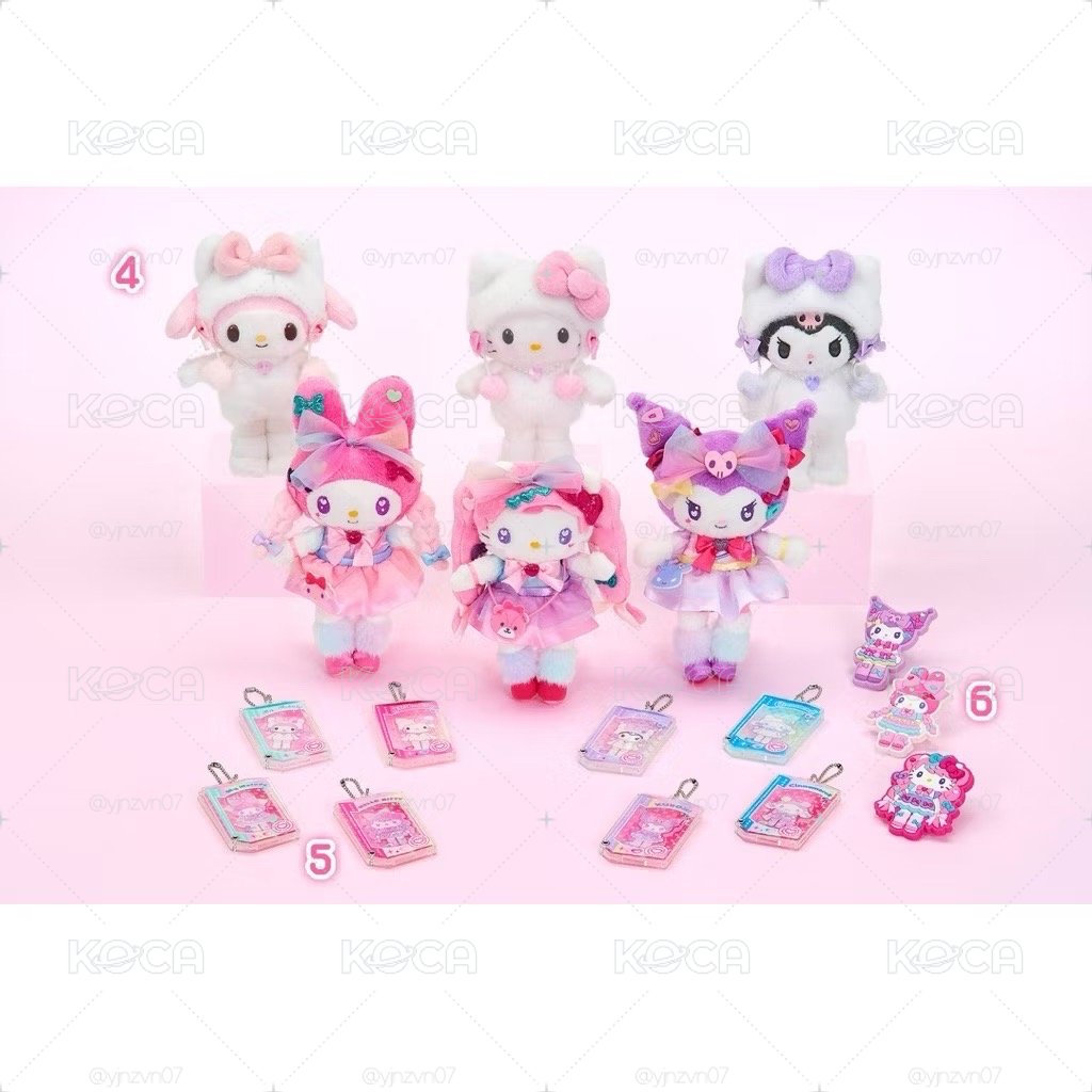 Sanrio 三麗鷗 原宿限定雪白長腿系列 玩偶吊飾 美樂蒂