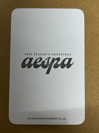 aespa Winter 冬天 23年曆 周邊卡 後續 卡冊冬 冬-66