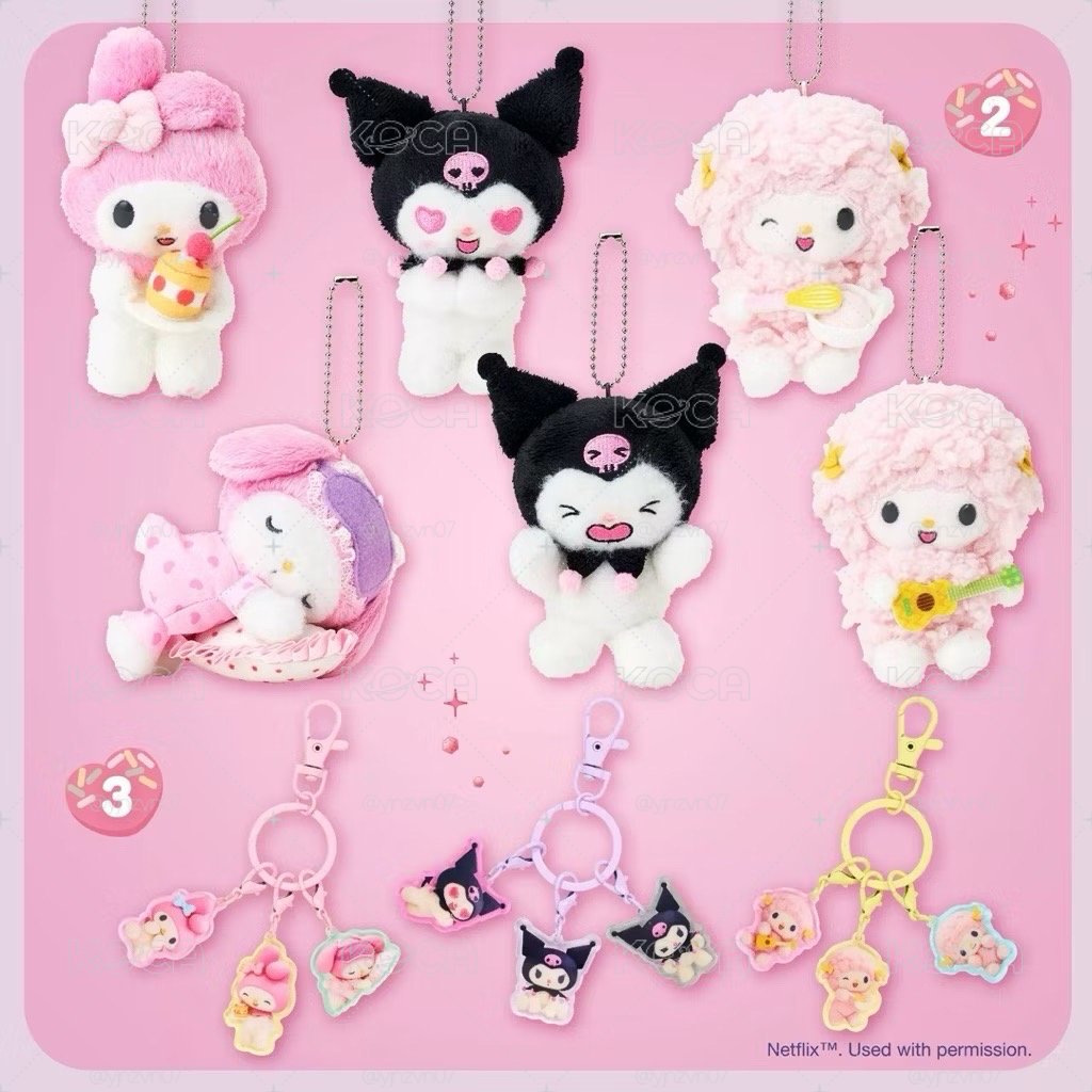 Sanrio 三麗鷗 Netflix原創動畫聯名系列 玩偶吊飾 彼安諾