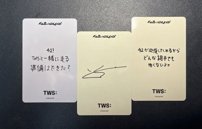 TWS 26 日本FM 隨機卡 申惟 志薫 炅潣 