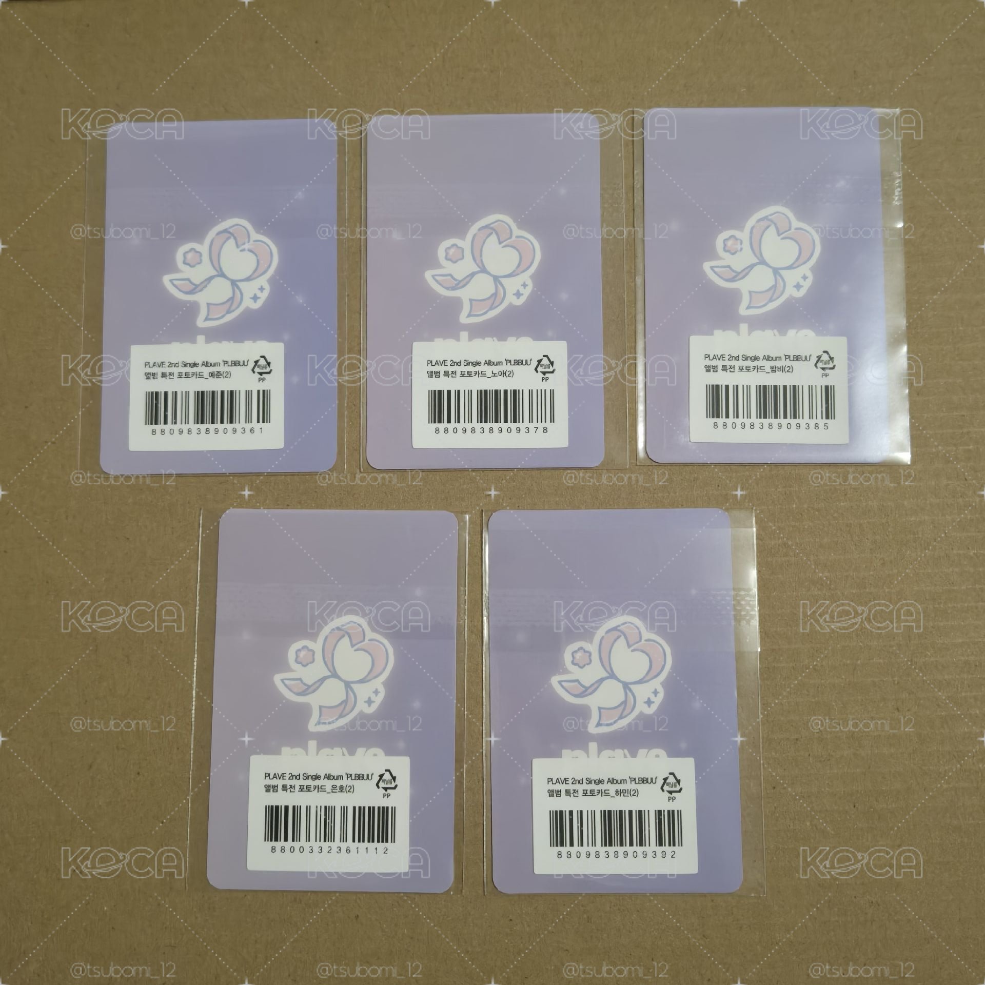 <現貨> PLAVE「PLBBUU」vlast A2T 特典一組五張